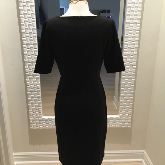 Donna Ricco NY Black Modern w/ Detail Dress 4 EUC - Picture 4 of 12